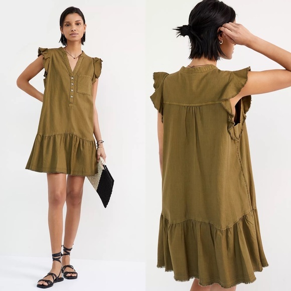 Anthropologie Dresses & Skirts - Anthropologie Pilcro Flounced Tunic Dress